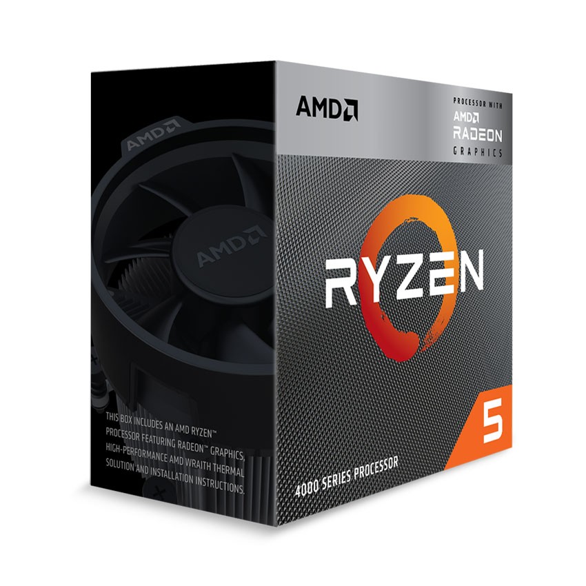 CPU AMD RYZEN 5 PRO 4650G MPK (3.7 GHZ TURBO UPTO 4.2GHZ / 11MB / 6 CORES, 12 THREADS / 65W / SOCKET AM4)