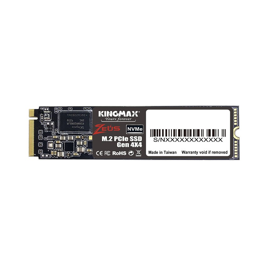 Ổ CỨNG SSD KINGMAX ZEUS PX4480 250GB M.2 2280 PCIE NVME GEN 4X4 (ĐỌC 3500MB/S - GHI 1200MB/S) - (KMPQ4480-250G)