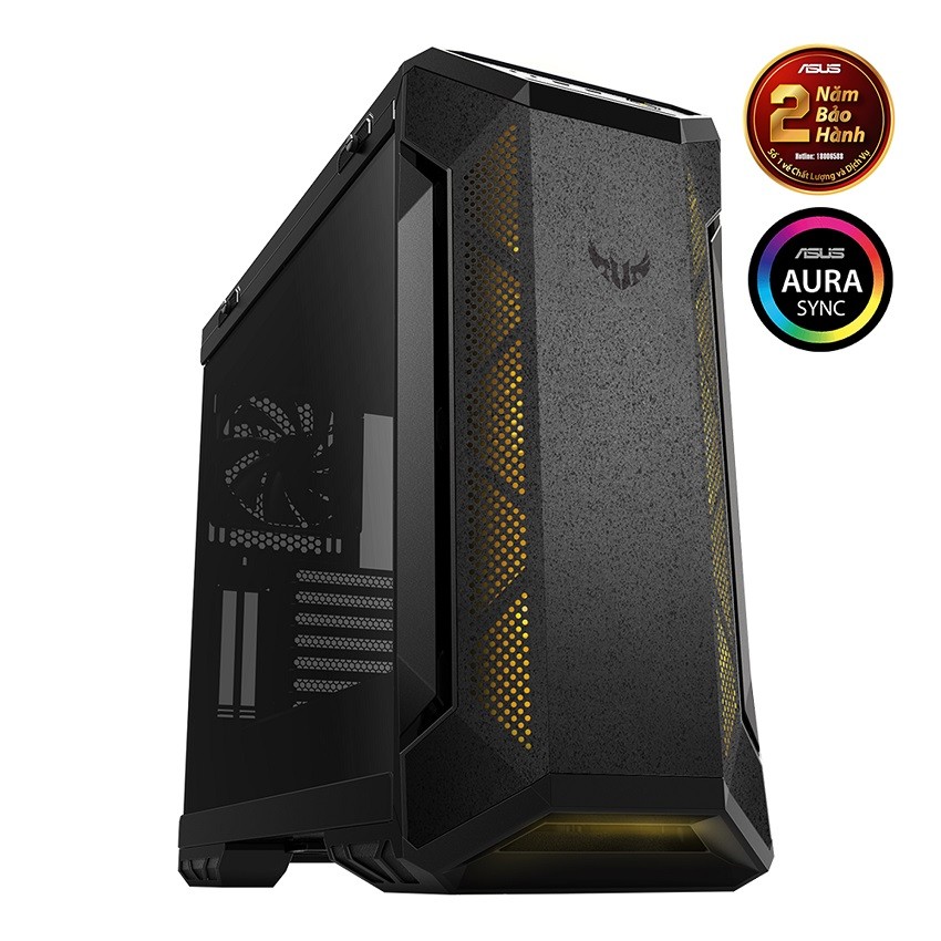 VỎ CASE ASUS TUF GAMING GT501VC - TEMPERED GLASS (MID TOWER/MÀU ĐEN)