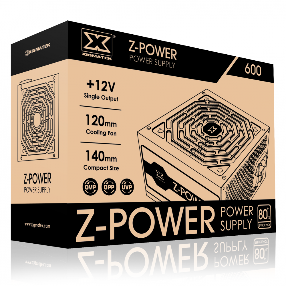 XIGMATEK Z-POWER 600 (EN45945) - Sản phẩm lý tưởng cho hệ thống GAME-NET